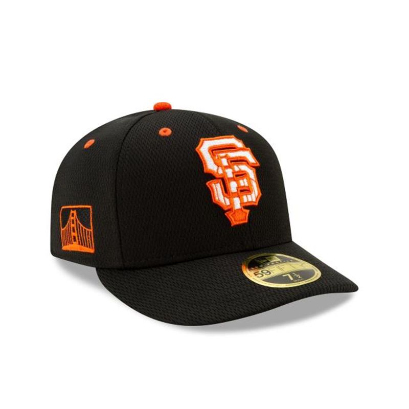 MLB San Francisco Giants Batting Practice Low Profile 59Fifty Fitted (HGG1220) - Black New Era Caps